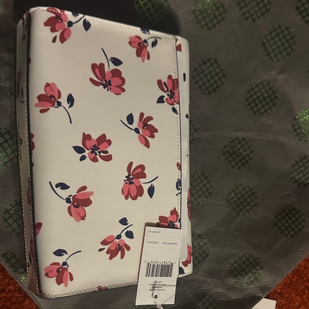 Floral White and Pink Wallet